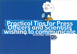 Brochure: Practical Tips for Press Officers and Scientists wishing to communicate