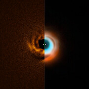 Un disco y un candidato a planeta alrededor de la estrella HD 135344B