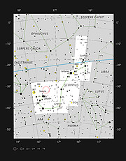 Tähtien syntyalue NGC 6357 Skorpionin tähdistössä