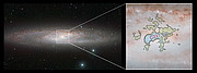 La galaxie à sursaut d'étoiles NGC 253 observée avec VISTA et ALMA