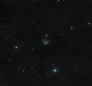 The sky around the dwarf galaxy IC 1613
