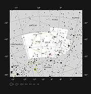 NGC 2899 w gwiazdozbiorze Żagla