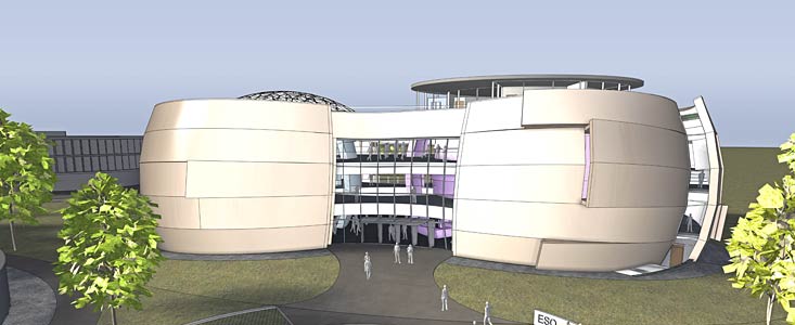 El nuevo planetario y centro de visitantes en la sede central de ESO 