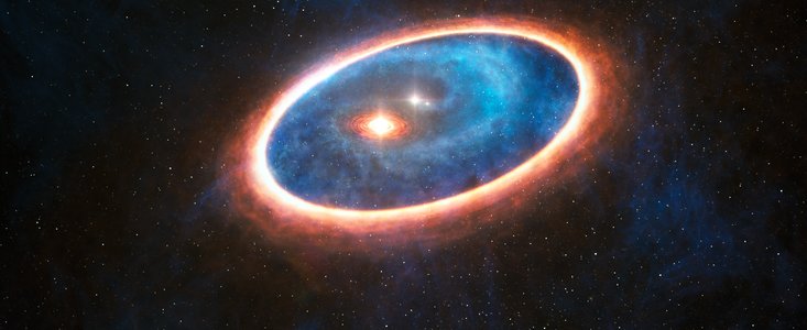 Hur dubbelstjärnan GG Tauri-A skulle kunna se ut