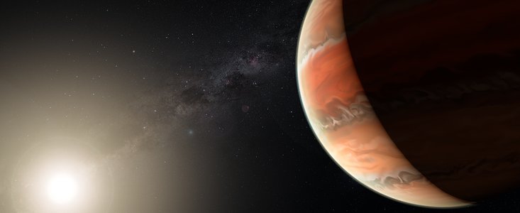 Vue d’artiste de l’exoplanète WASP-19b