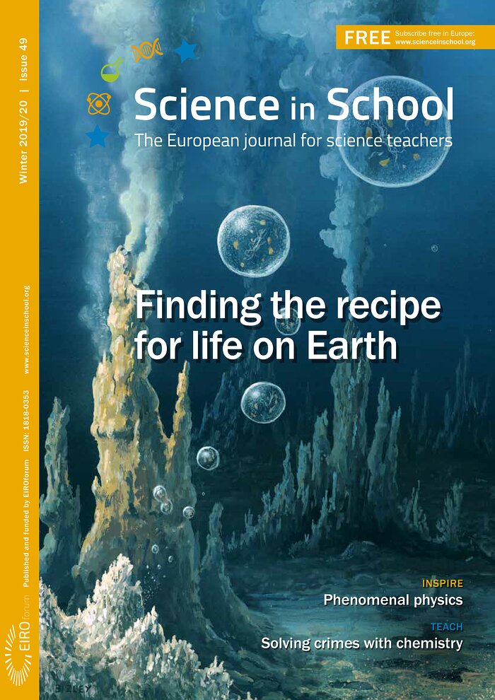 Capa da Science in School nº 49