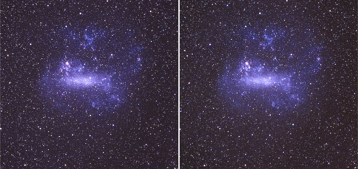 La Gran Nube de Magallanes antes y después de SN1987A