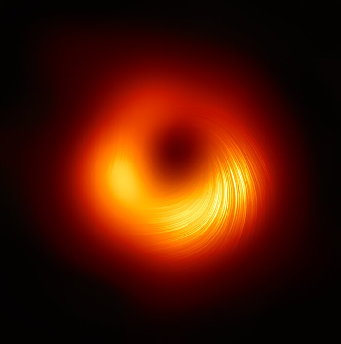Det supermassiva svarta hålet i M87 sett i polariserat ljus