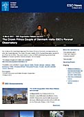 ESO Organisation Release eso1314de - Dänisches Kronprinzenpaar besucht das Paranal-Observatorium der ESO