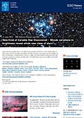 ESO Science Release eso1326fr-ch - Découverte d'un nouveau type d'étoiles variables — D'infimes variations de luminosité révèlent une toute nouvelle classe d'étoiles 