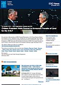 ESO Organisation Release eso1345it-ch - Il Presidente del Cile visita il Paranal per annunciare il trasferimento dei terreni per la costruzione dell'E-ELT. 