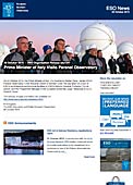 ESO — Le Premier Ministre italien visite l'Observatoire de Paranal — Organisation Release eso1541fr-be