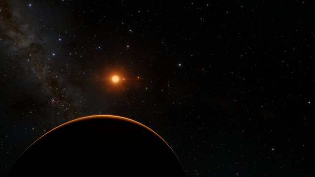 Et kig fra exoplaneten TRAPPIST-1f